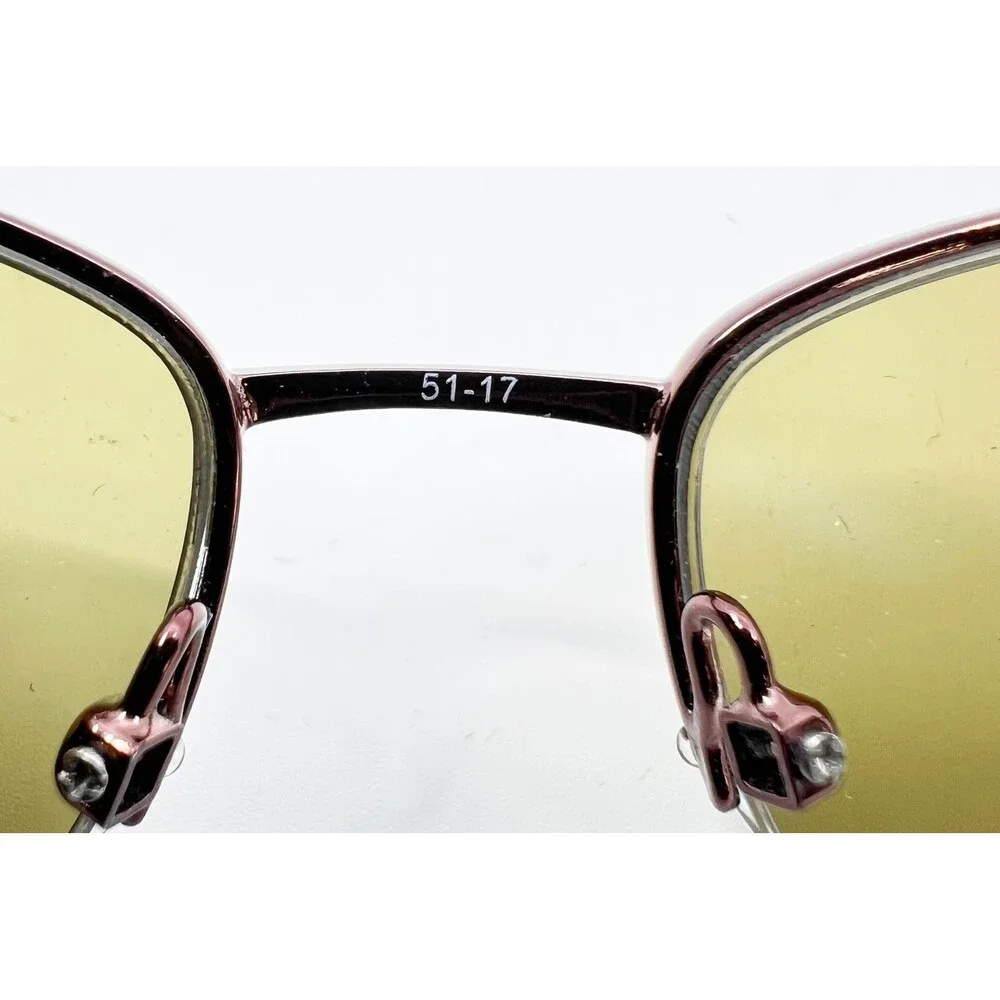 Linda Evans Eyeglasses Women Brown Metal 367 Designer 51-17-140